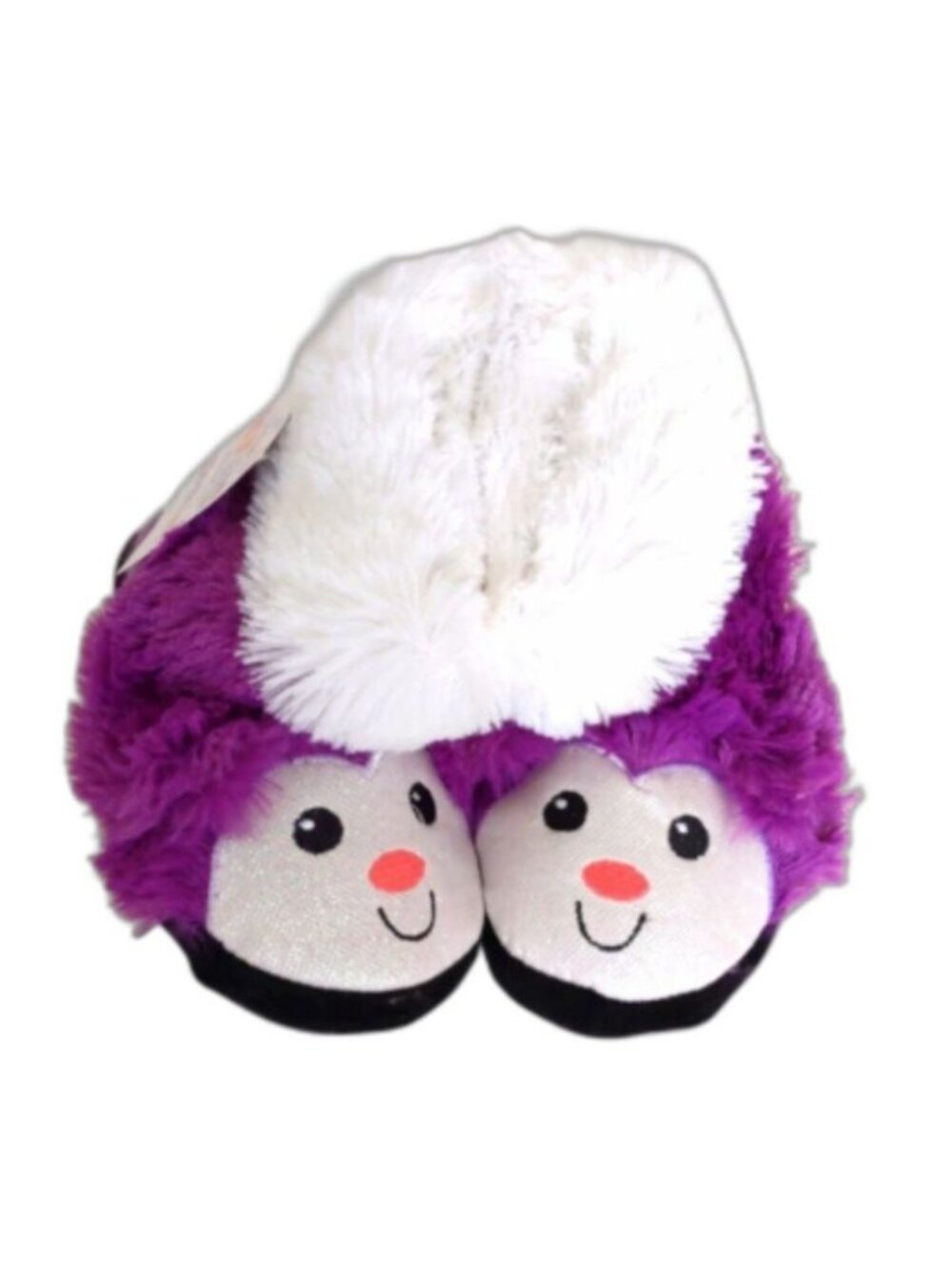 NEW Kids Unisex Muk Luks Zoo Friends Purple Monkey Faux Fur Slippers, S (10-11)